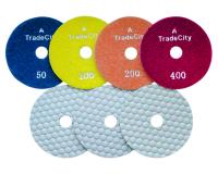 Алмазные гибкие шлифовальные круги TRADECITY Pads 7-STEP D100 комплект Алмазные гибкие шлифовальные круги TRADECITY Pads 7-STEP D100 комплект