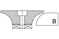 Профильная фреза сегментная гранит B30 #0 Профильная фреза сегментная гранит B30 #0
